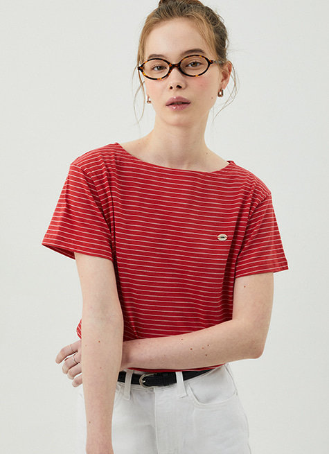 Boat stripe t-shirts_Red